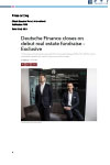 PERE – Deutsche Finance closes on debut real estate fundraise